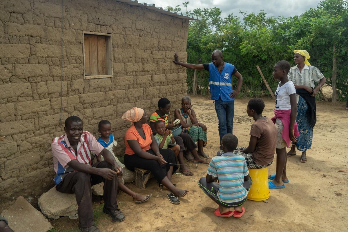 Zimbabwe. Tongogara Refugee Camp after devastation by Cyclone Idai from