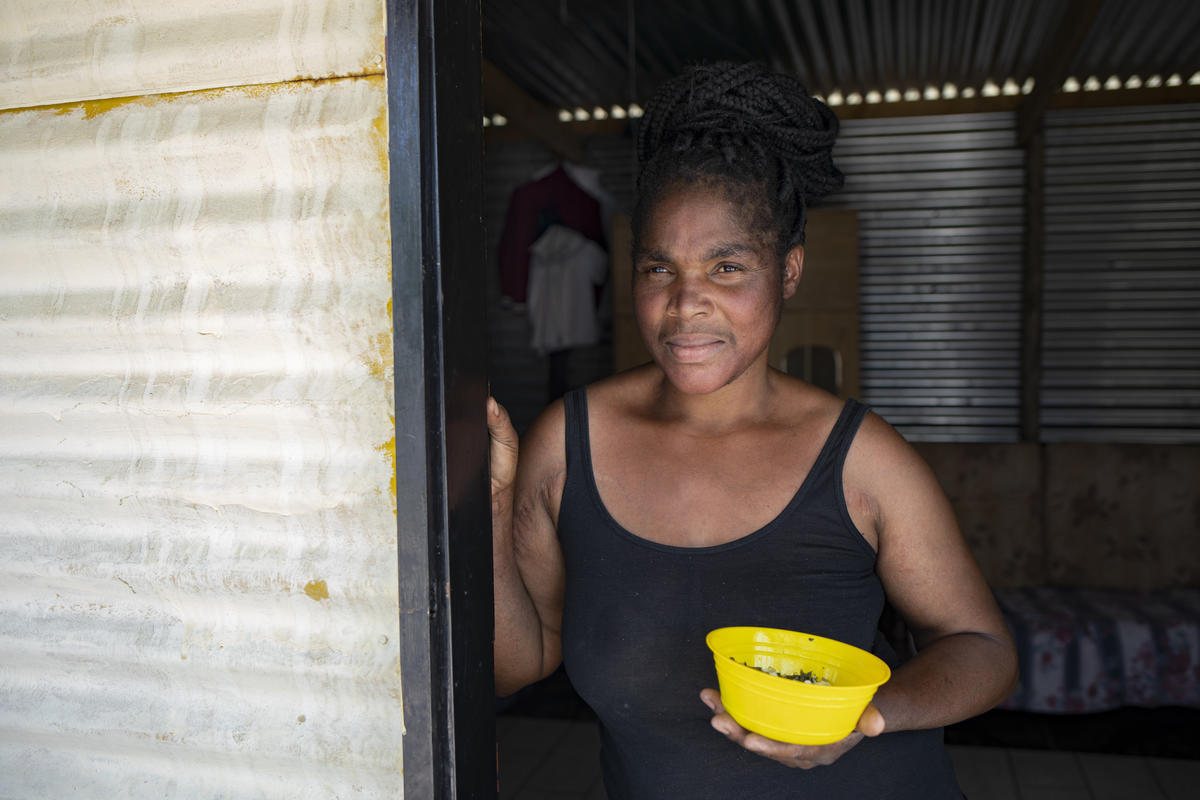 South Africa. Stateless woman's daily struggle