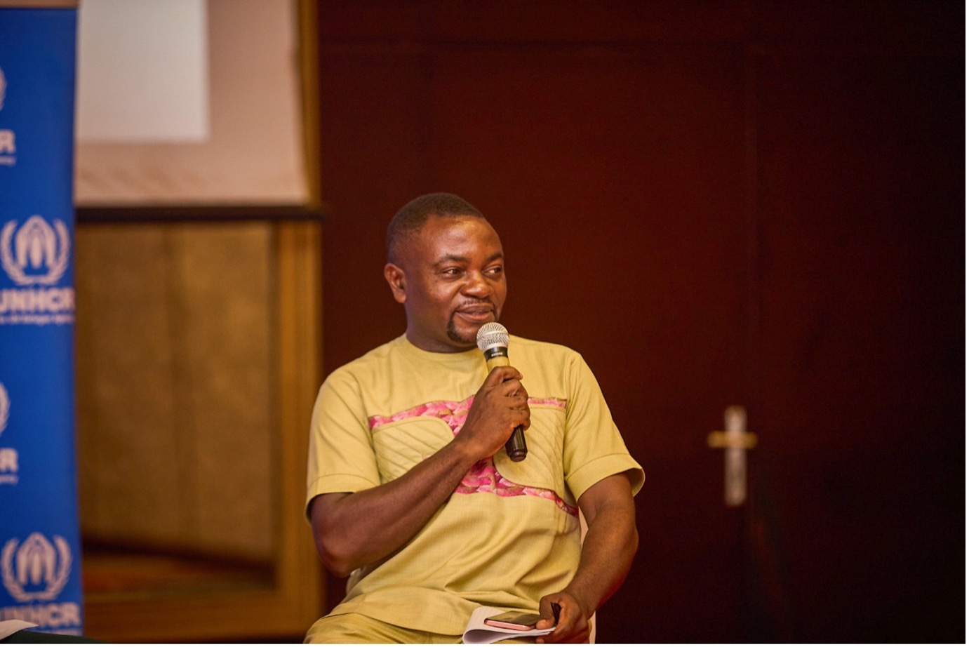 Trust shares his experience at the Private- Public Sector Dialogue organized in Accra