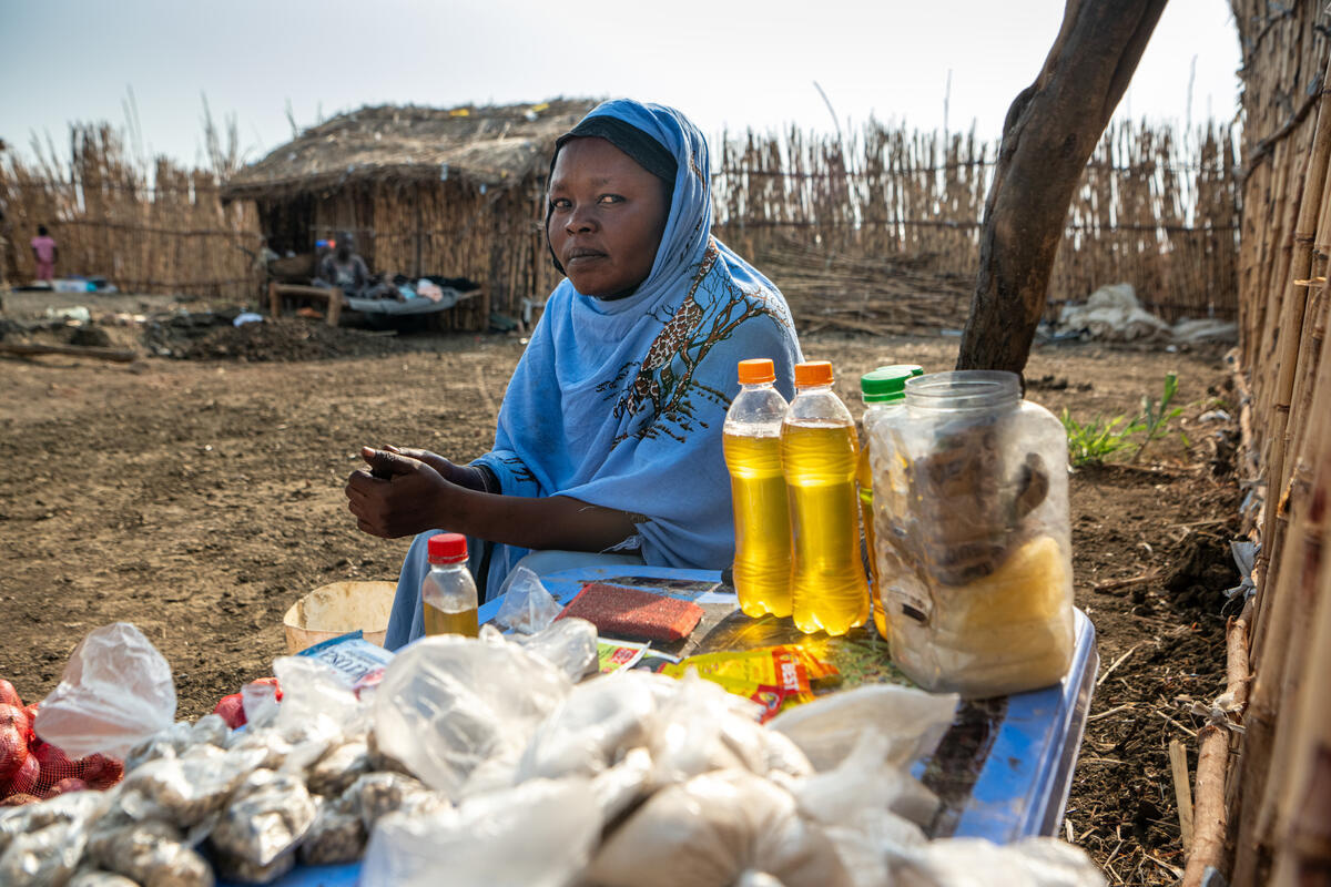 South Sudan. Sudanese refugee mother determined to make life better for herself and her family in South Sudan