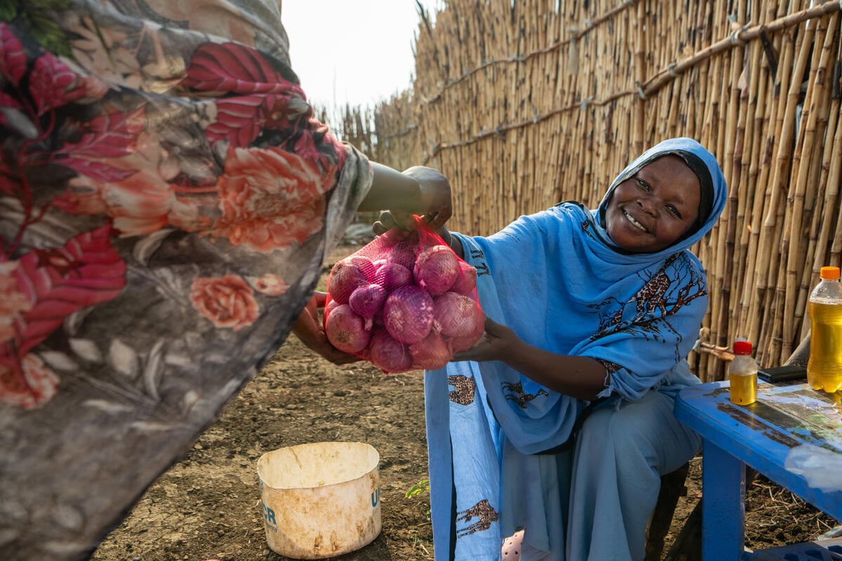 South Sudan. Sudanese refugee mother determined to make life better for herself and her family in South Sudan