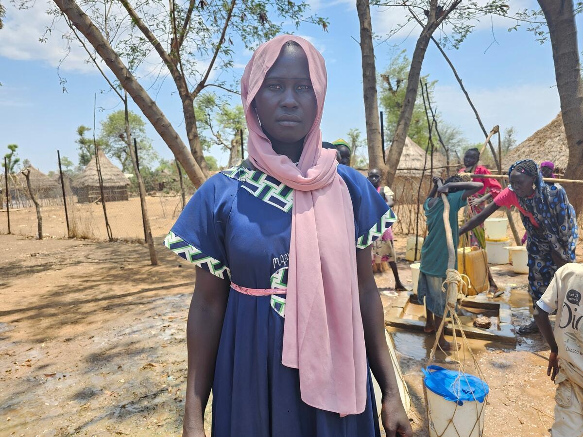 Awadia Yassin, one of the thousands of refugees fled from Sudan, settled in Doro Refugee Camp, Maban County in South Sudan.