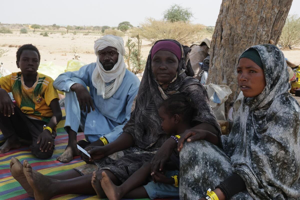 Chad. New influx of Sudanese refugees in Tin&eacute;