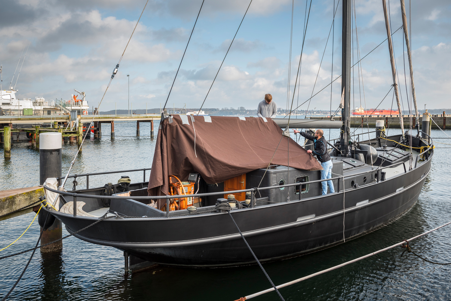 Germany. Syrian father and son use sewing skills to start new lives