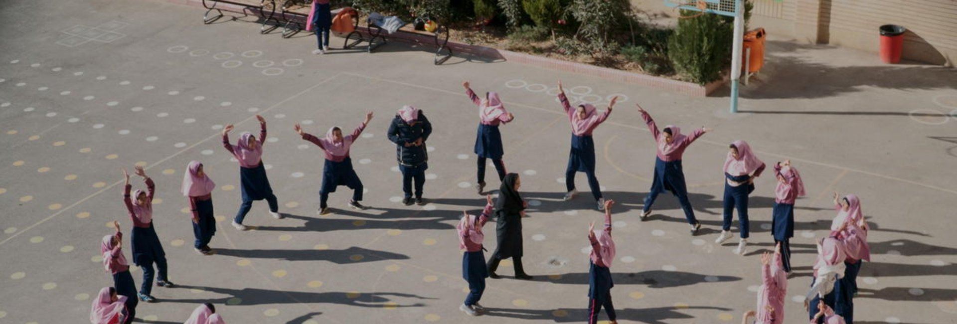 Iran. Afghan refugee sisters in Isfahan go to school for the first time