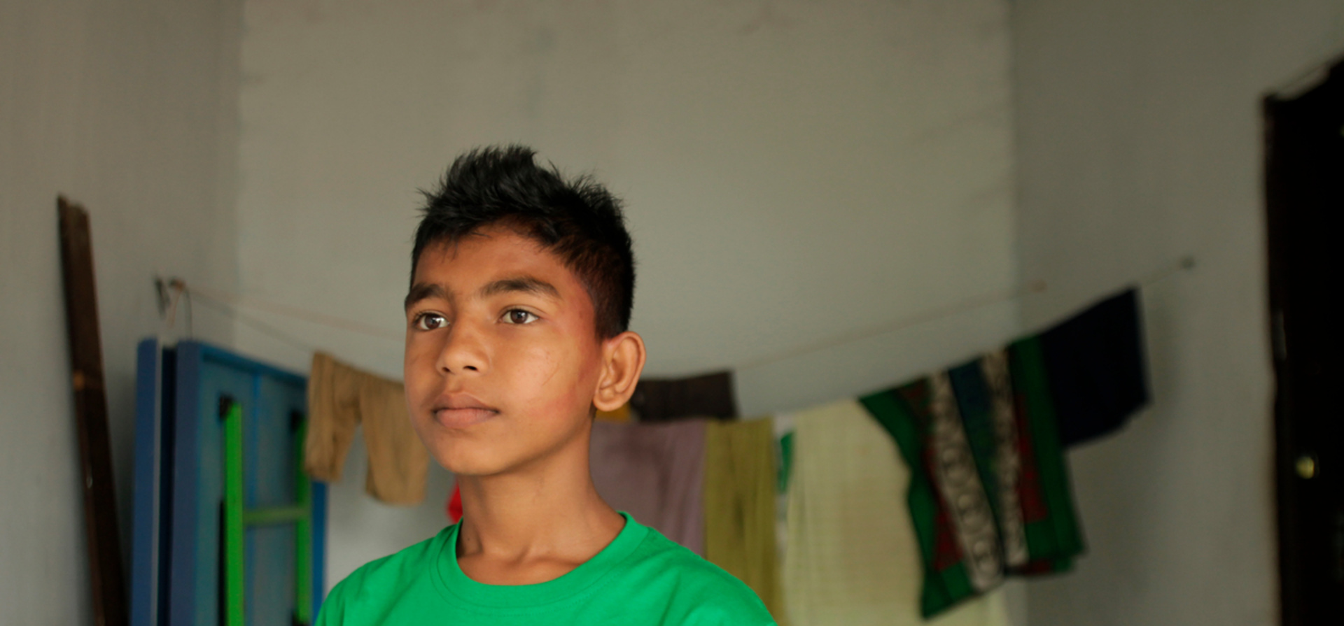 Indonesia. Rohingya siblings split by tragedy