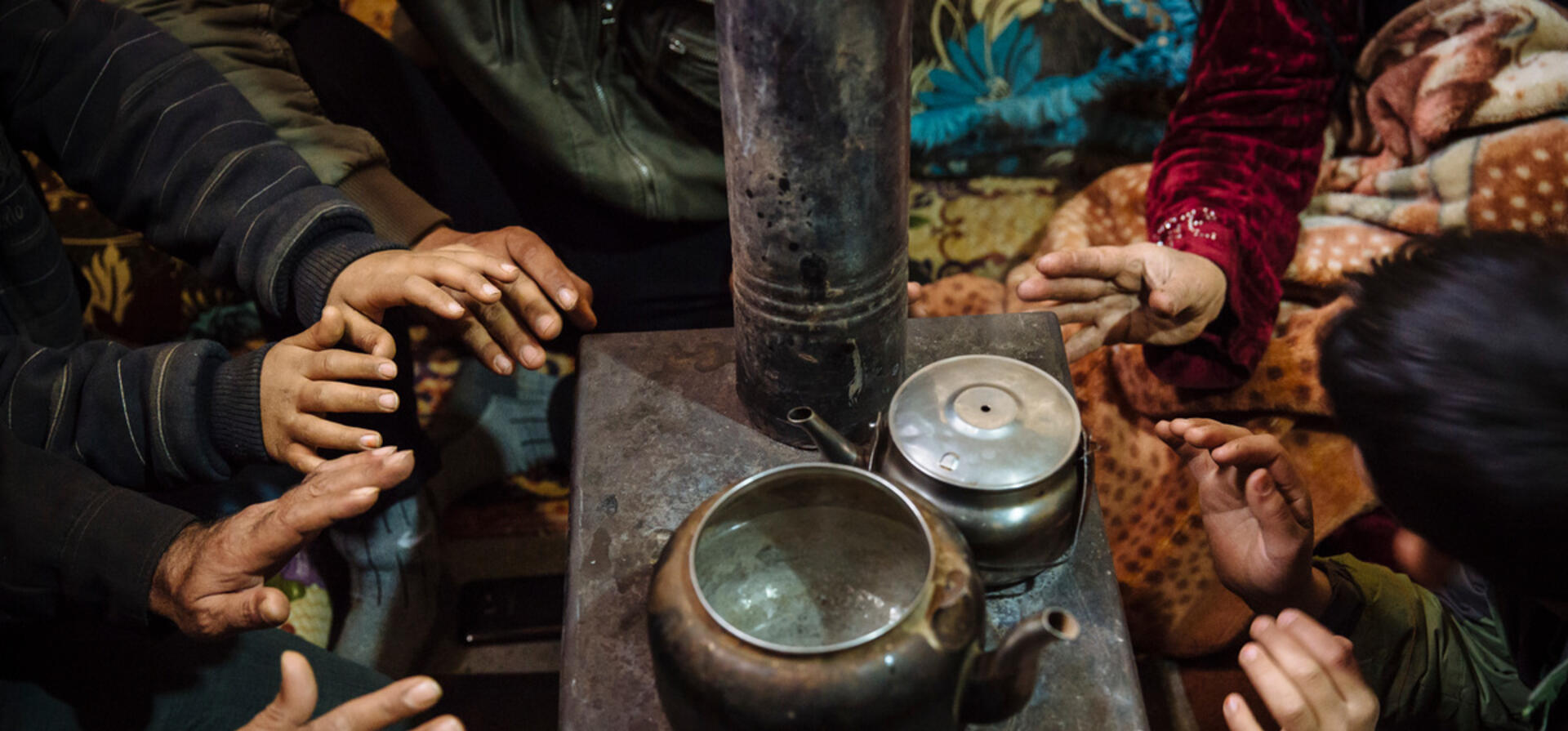 Lebanon. Syrian refugees in the Bekaa Valley