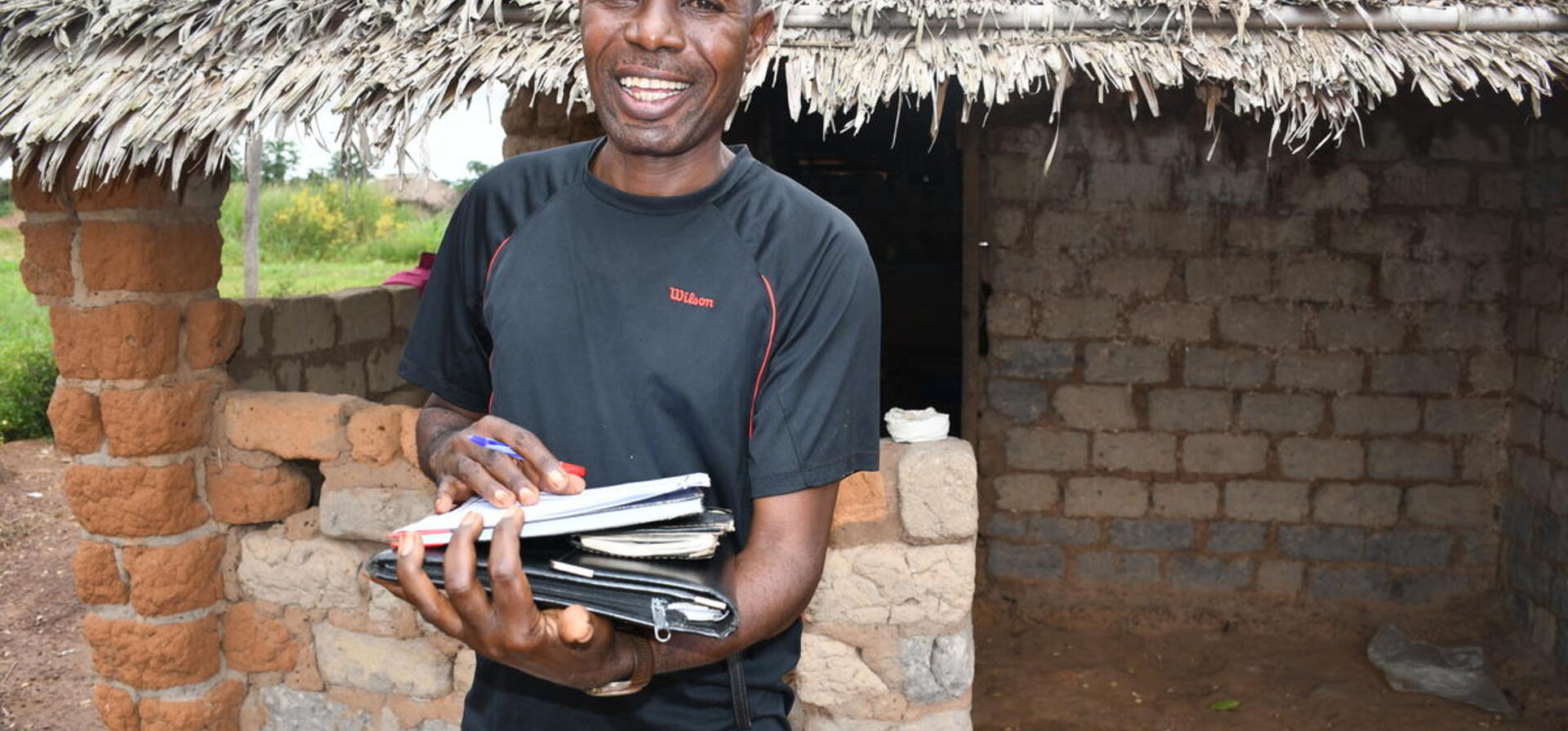 Democratic Republic of Congo. Refugee children home schooling for exams