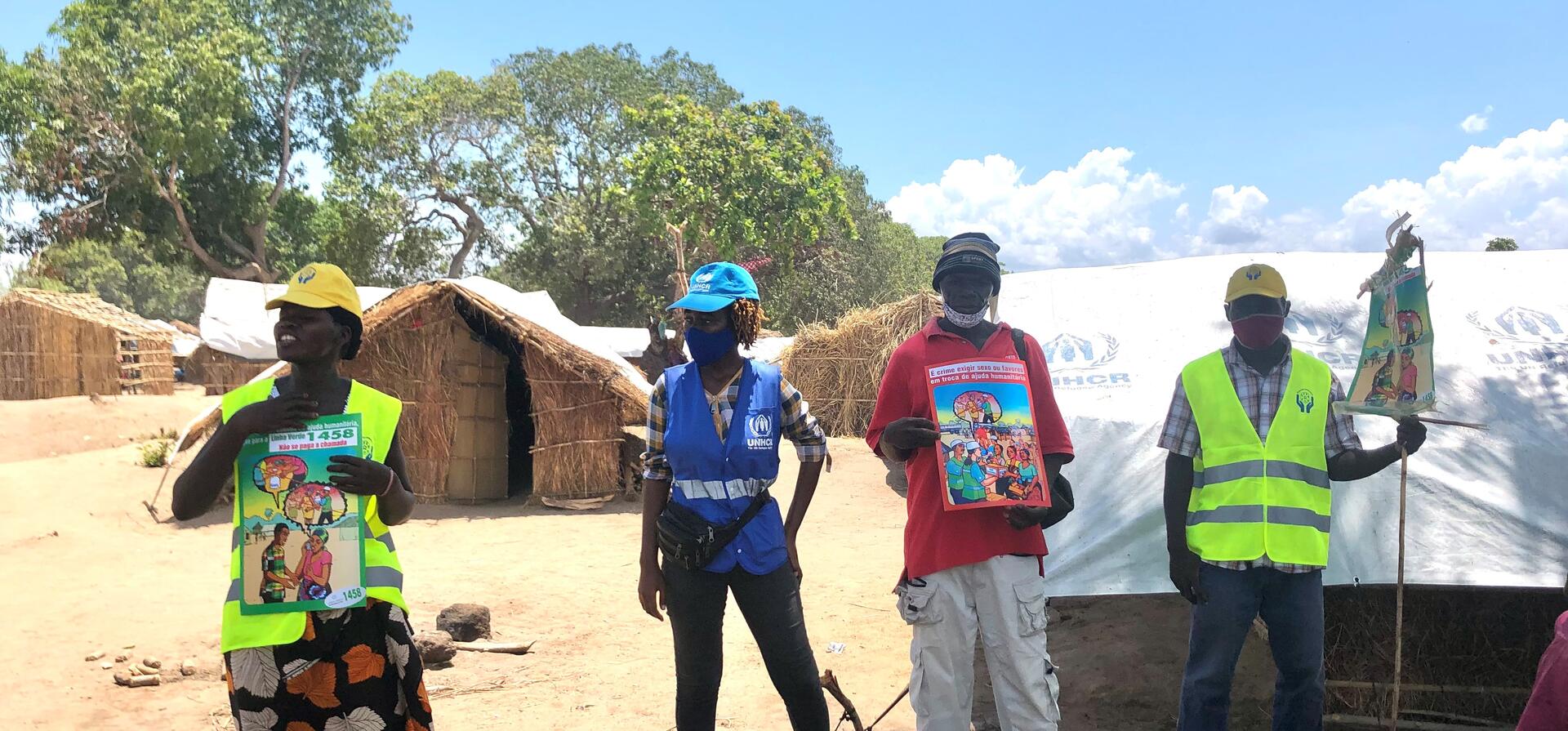 Mozambique. Displaced Mozambicans volunteer as protection focal points