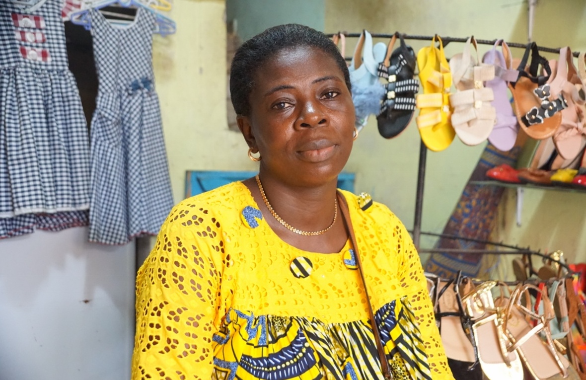 Gbetibwa Godé a fui son pays pour la Côte d'Ivoire, où elle a pu reconstruire sa vie grâce à son abnégation et à son courage.