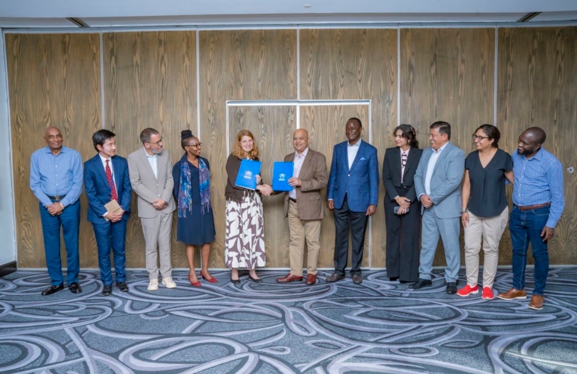 UNHCR, UAN at a signing ceremony of partnership agreement in Nairobi, Kenya.