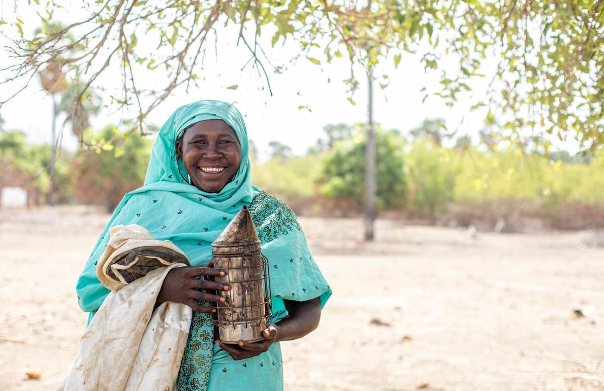 Chad. Beekeeping Blossoms: Empowering Refugees in Kerfi Settlement.