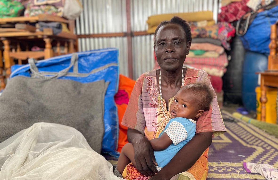 South Sudan. Teresa, 60, returns to South Sudan with 12 family members and hopes to rebuild her life