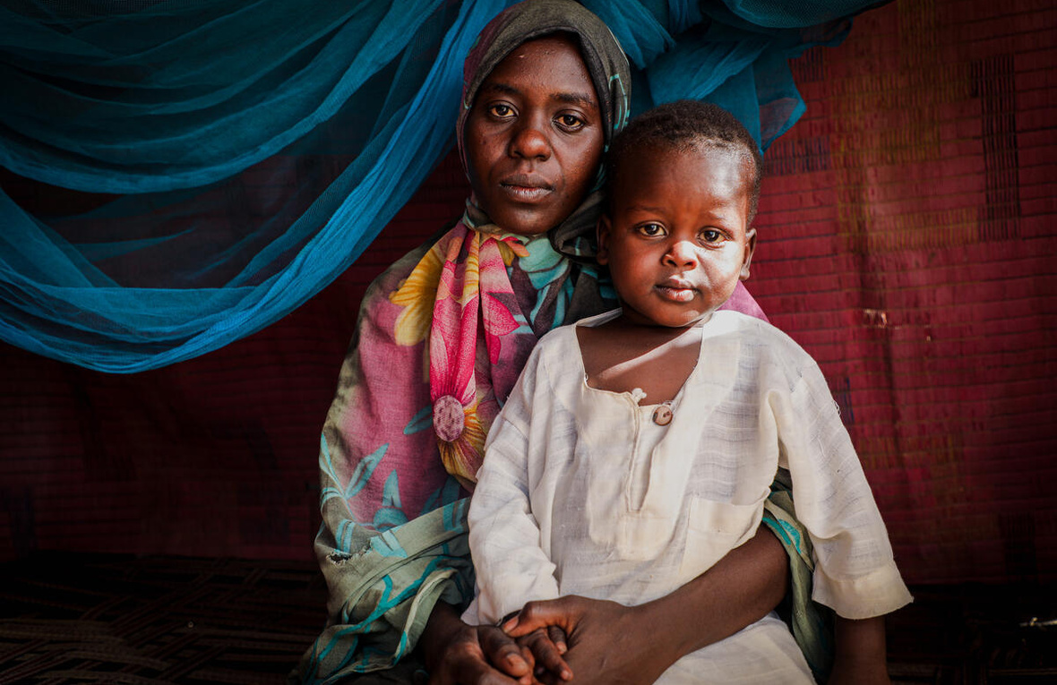 South Sudan. Sumia Hassan fled the conflict in Sudan, which has now entered its second year