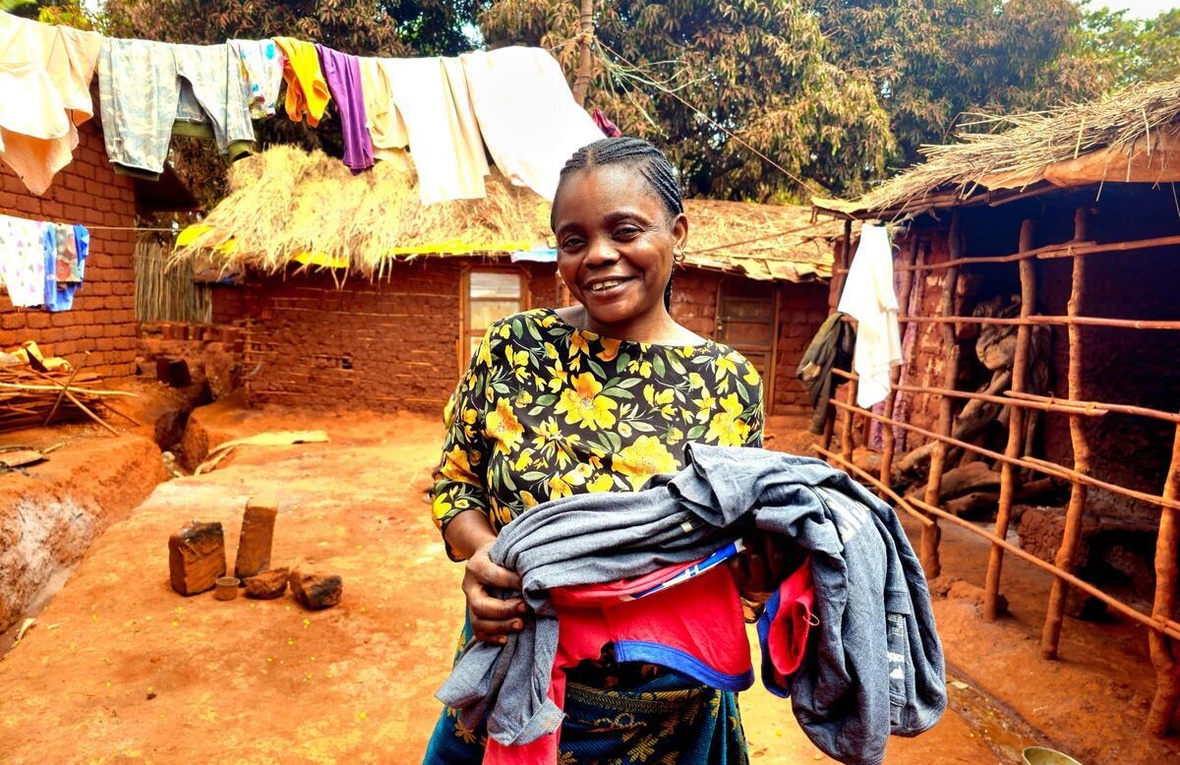 Tanzania. USA for UNHCR clothes distribution