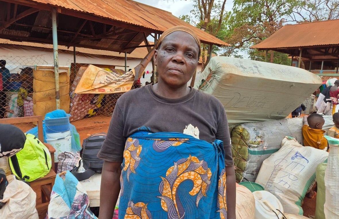 Buchumi Deuline, 58, a Burundian refugee, made the decision to return to Burundi after living for a decade in Nyarugusu Refugee Camp.