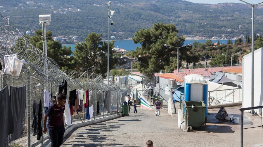 Greece. Refugee families struggling on island of Samos