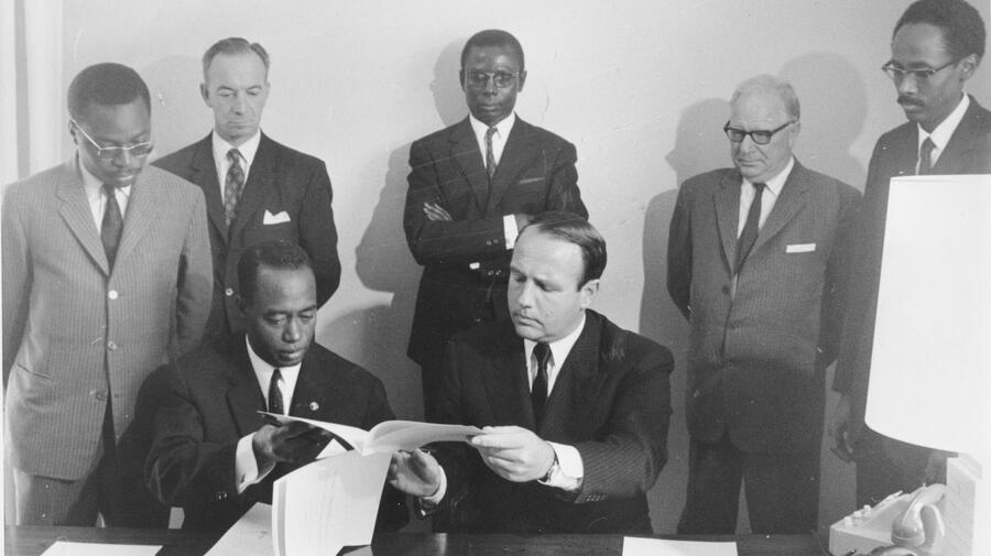 Geneva. Signing of OAU convention