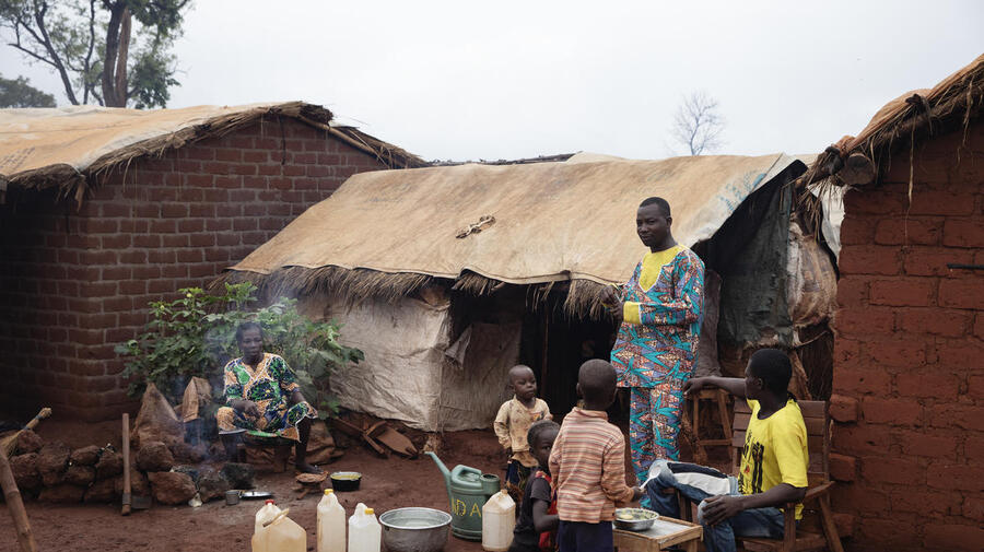 Central African Republic. Life inside PK3 site for Internally Displaced Persons