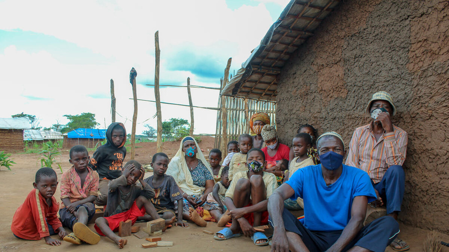 Mozambique. Displaced families in Cabo Delgado.