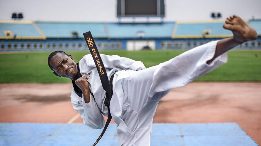 Rwanda. Impact of sport in uplifting the spirit and hopes of refugees at Mahama refugee camp