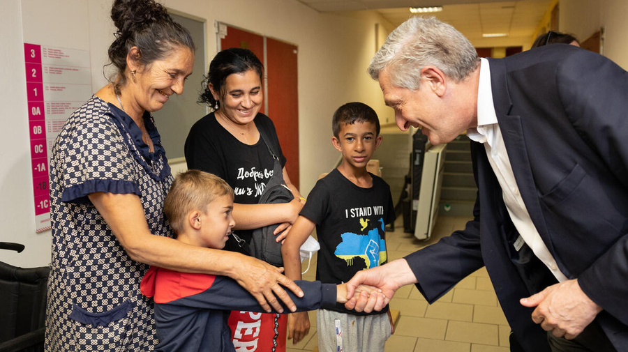 Filippo Grandi, the United Nations High Commissioner for Refugees visits Czech republic
