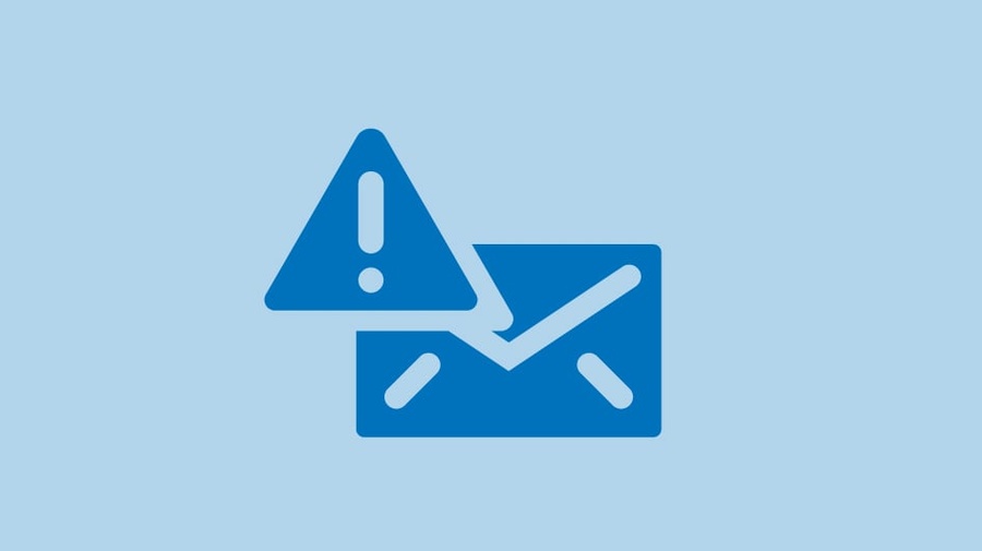 An icon of a webpage with a warning sign