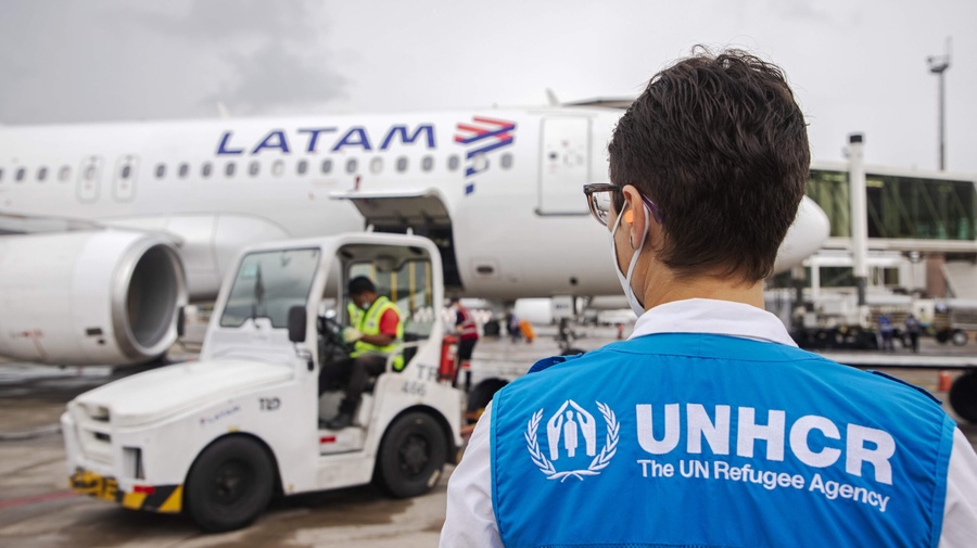 Las casas prefabricadas llegaron a Brasilia el viernes 13, a través del programa Avión Solidario de LATAM.