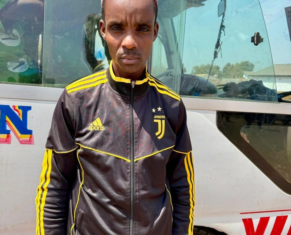 Cameroon. Central African Republic refugees board transportation buses at Gado as they prepare to return home