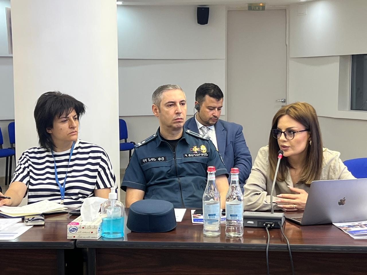 Ms.Natalya Sahakyan, Head of Strategic Planning, Policy Development and Monitoring Department, Ministry of Internal Affairs, highlighted the importance of preparedness actions and their practical implementation and impact on the ground. 