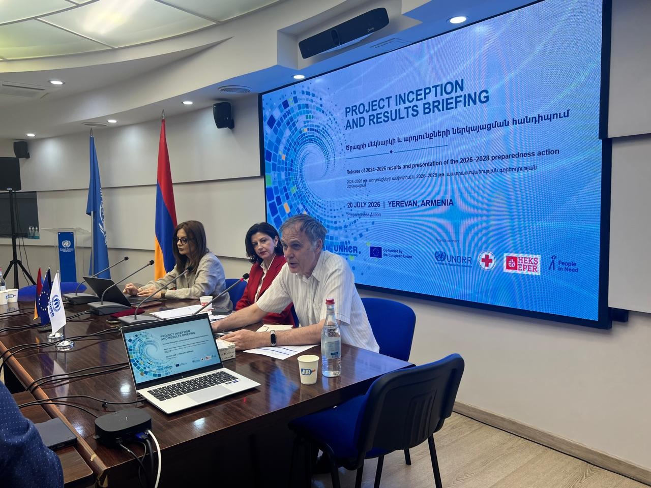 Head of Cooperation at the EU Delegation in Armenia, Frank Hess, highlighted EU’s continued commitment to enhancing preparedness and commended the Armenian Government for prioritising preparedness and resilience actions nationwide.