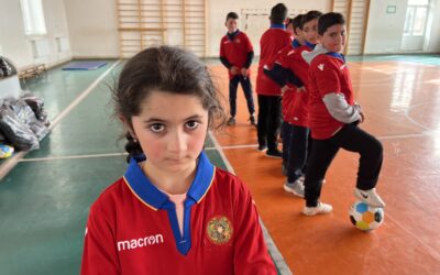 Displaced children in Armenia unite to play football and create bonds in host communities