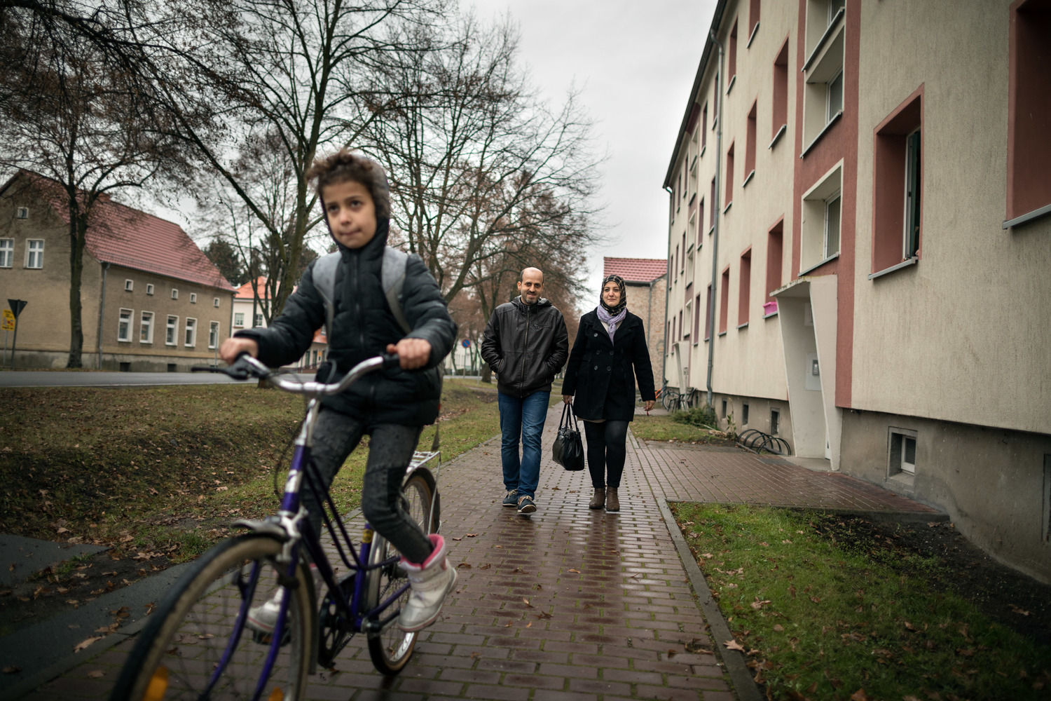 Germany. A Syrian family fled the war and started successfully a new life in a tiny village on the German-Polish border.