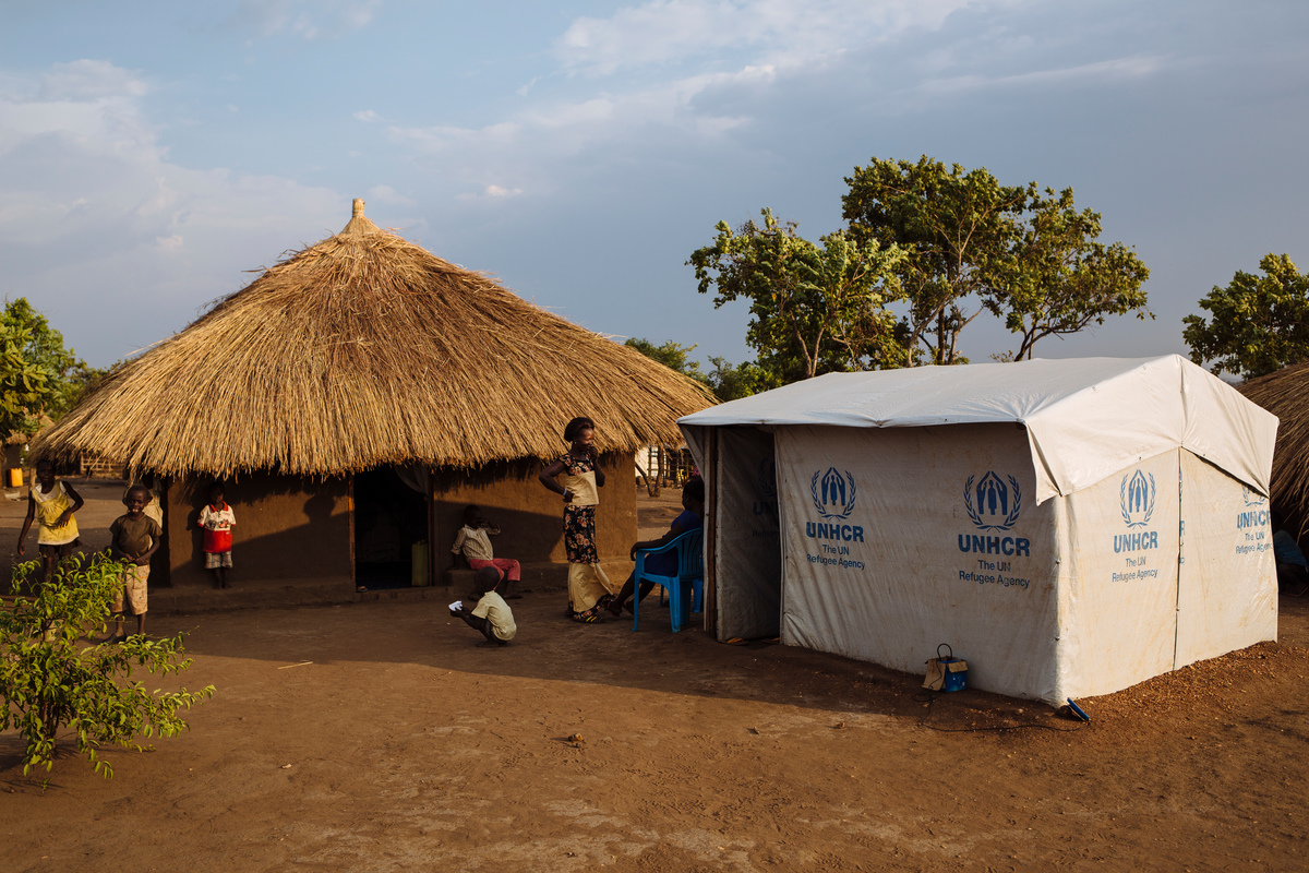 Uganda. South Sudanese refugee Aisha Christie at Bidibidi settlement