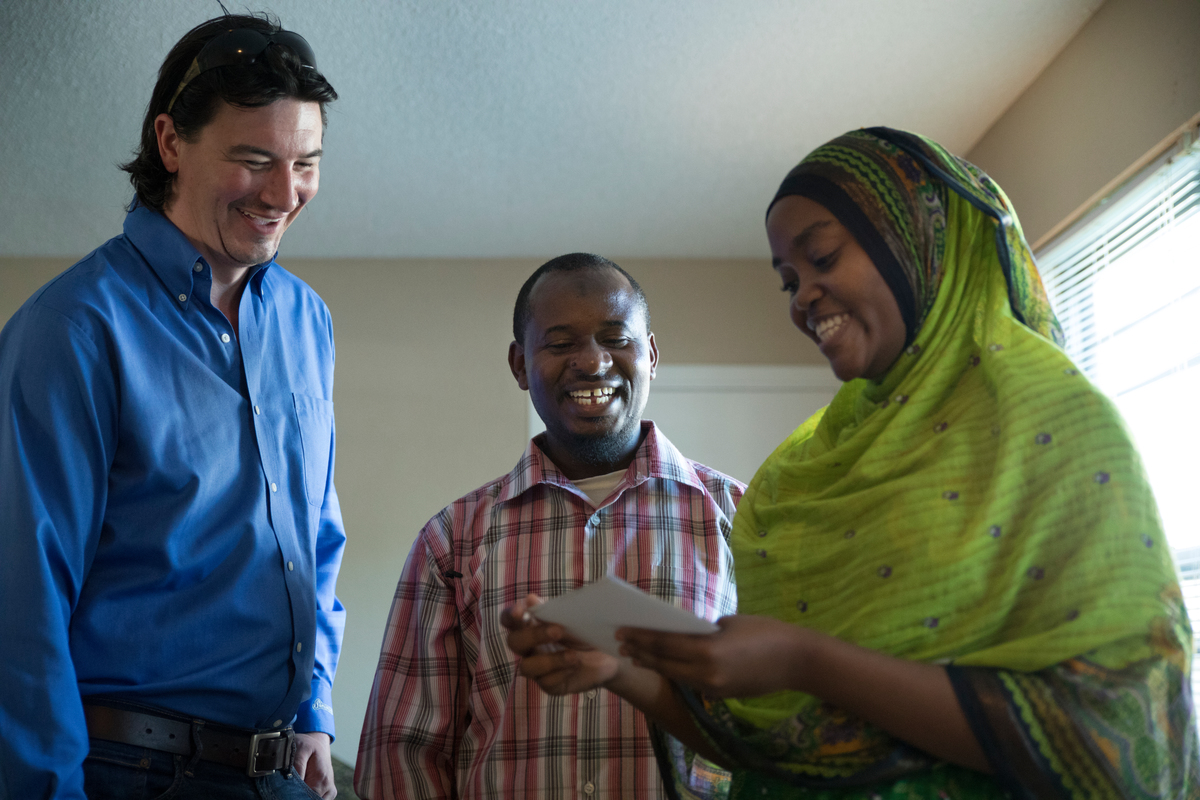 Arkansan Coby Cogbill, once very suspicious of refugees and immigrants, becomes close friends with Congo refugee, Majidi Al Shabani, who was relocated to Fayetteville, Arkansas about a year a ago after living in a refugee camp in Namibia for 17 years. Cogbill now actively supports refugees in Arkans