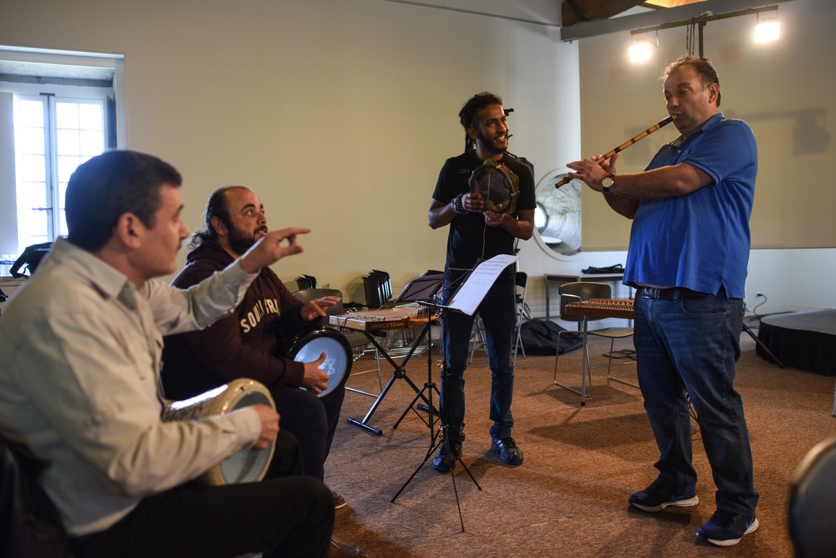 France. Refugee orchestra plays songs of love and exile