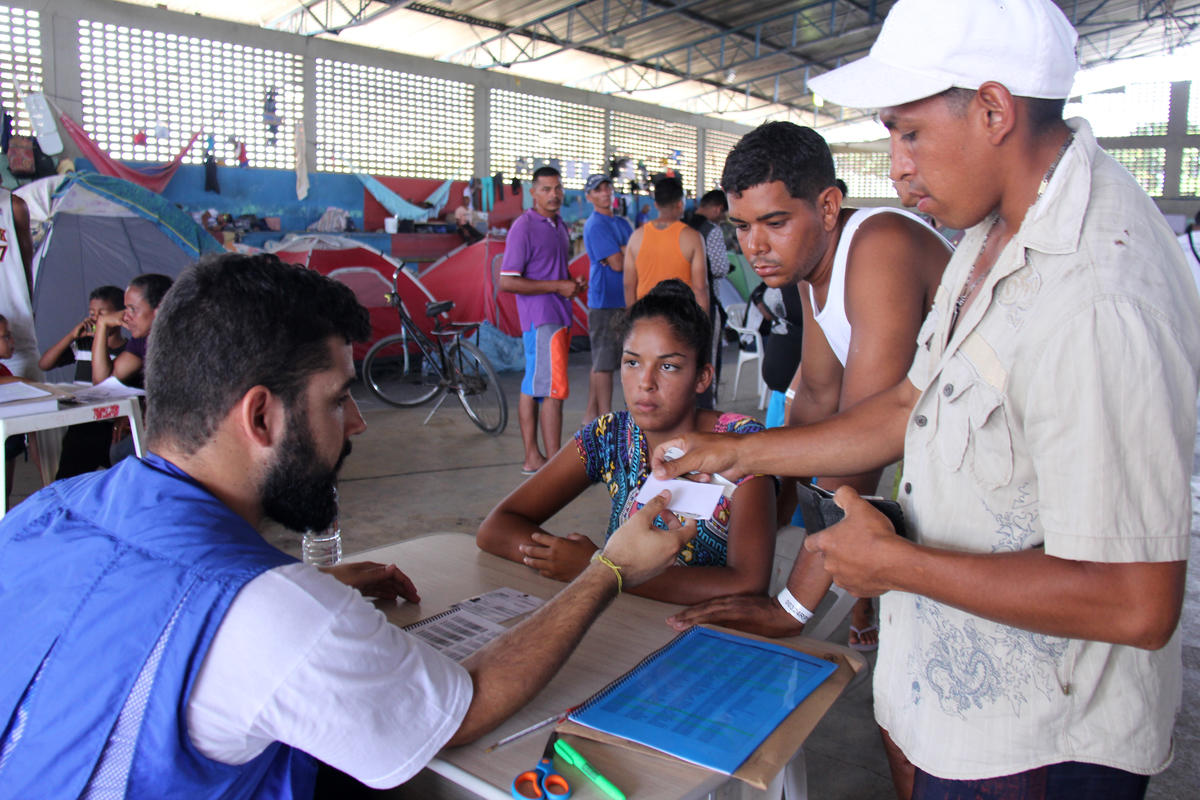 Brazil. Venezuelans living in Tancredo Neves Shelter in Boa Vista