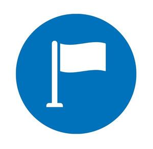 An icon of a flag, representing countries