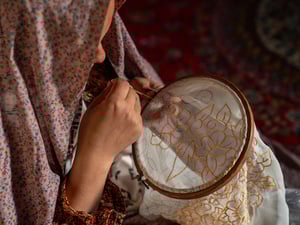 Chief of PSP Shirin Pakfar visited embroidery group which is a part of made in Afghanistan (MADE 51), in western Herat Province, Afghanistan.