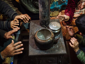Lebanon. Syrian refugees in the Bekaa Valley