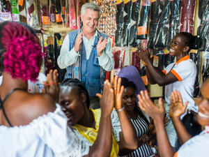 Cote D'Ivoire. Ivorian returnee starting a business in her hometown