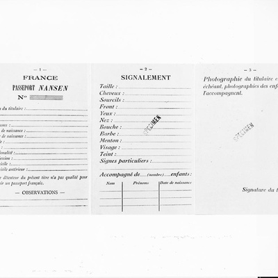 A sample of a passport 