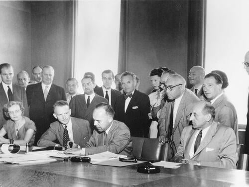 Signing of the 1951 Refugee Convention