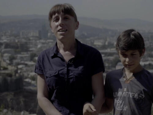 Giorgi and his mother Madona live in Georgia. For years, Giorgi could not go to school because he was stateless and had no identity papers to enrol in his school. 