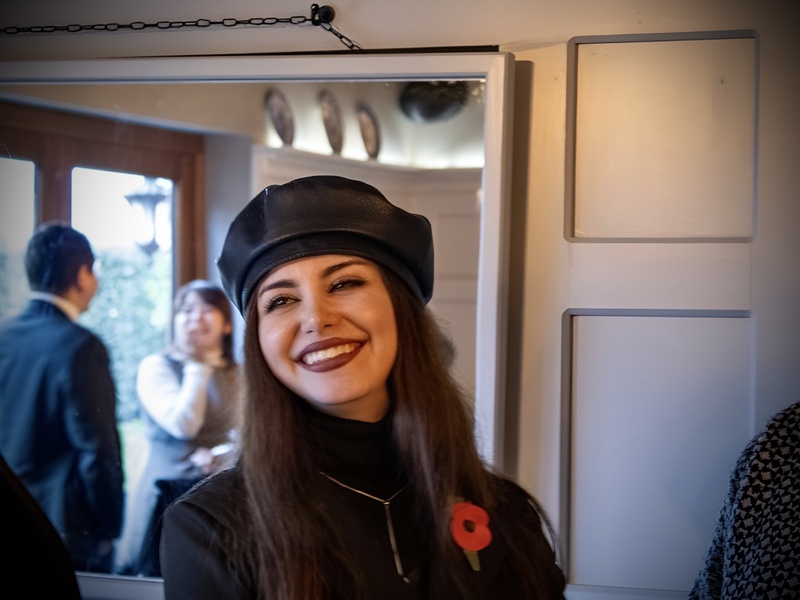 Hala Haj Taleb smiles for the camera