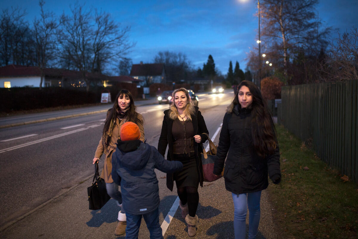 Denmark. Syrian mother reunited with children she feared had drowned