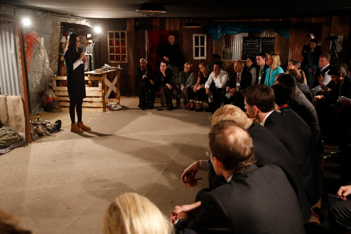 Switzerland. Davos 2017: A Day in the Life of a Refugee simulation