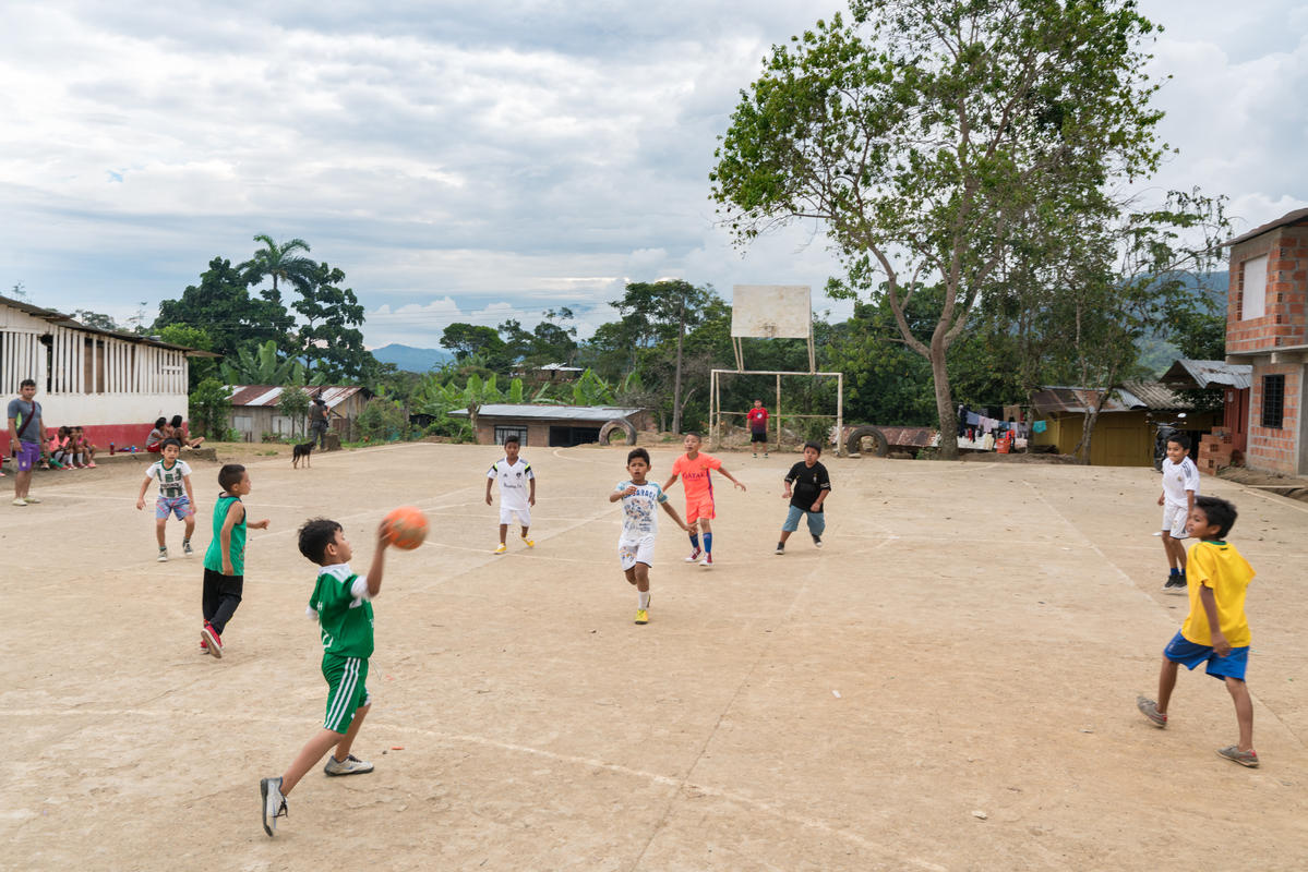Colombia. Life in the 'Nueva Esperanza' settlement near Macao