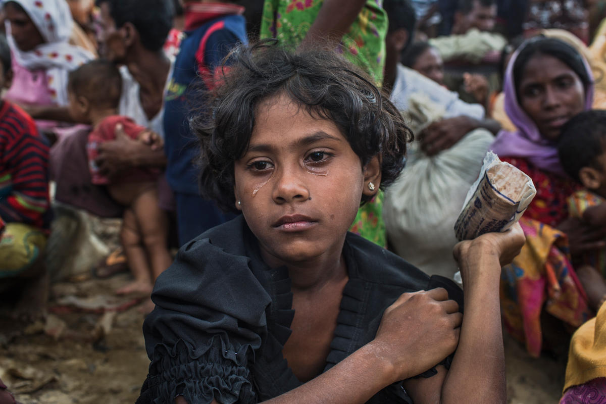 Bangladesh. Young Rohingya woman becomes head of family