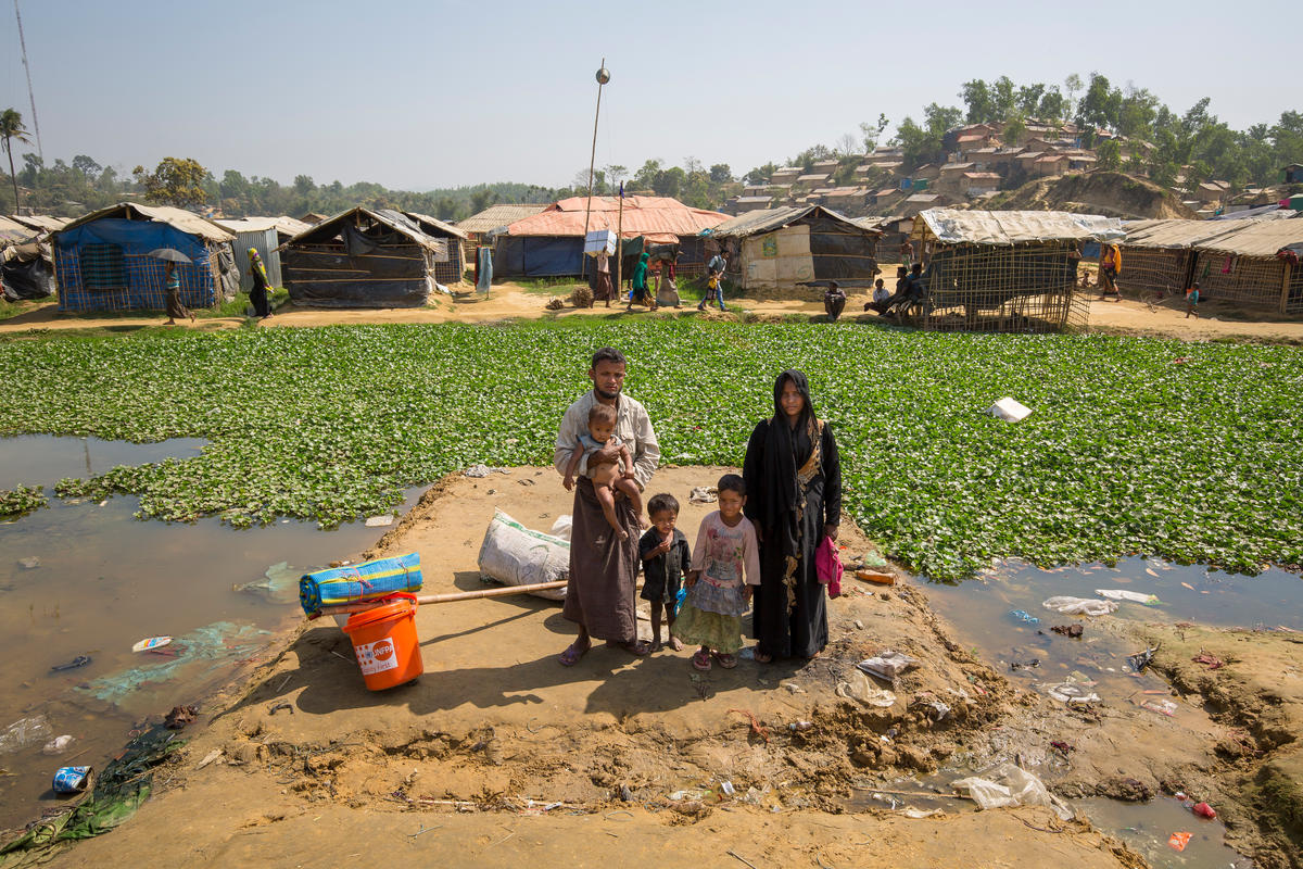 Bangladesh. UNHCR relocates families from flood prone areas